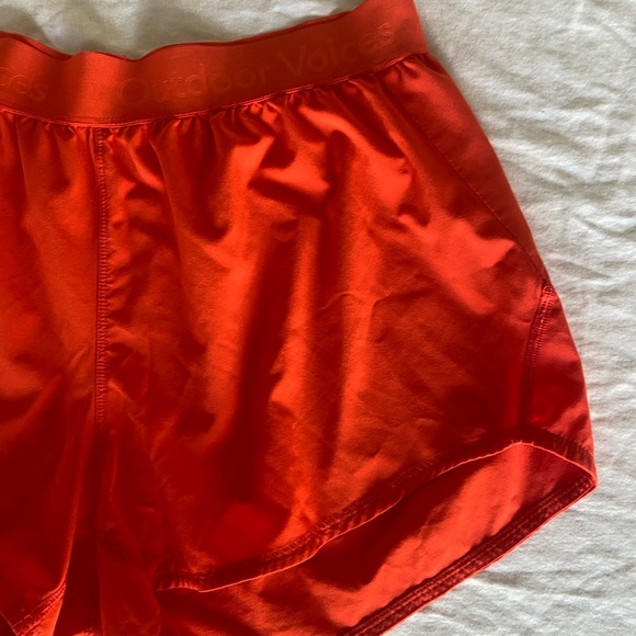 Outdoor Voices Rare Relay Shorts in Flame poppy - Picture 6 of 9
